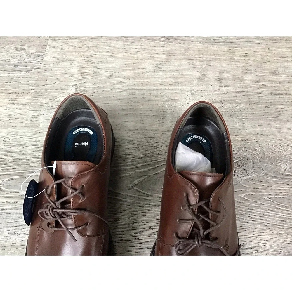Nunn Bush Mens Marcell Bicycle Oxford Brown Leather Size 12 M Shoe 83364-200 New